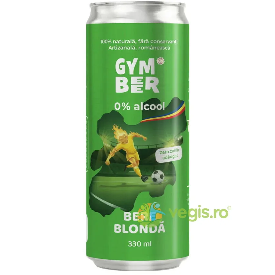 Bere Blonda 0% Alcool fara Zahar Adaugat, 330ml | Gym Beer