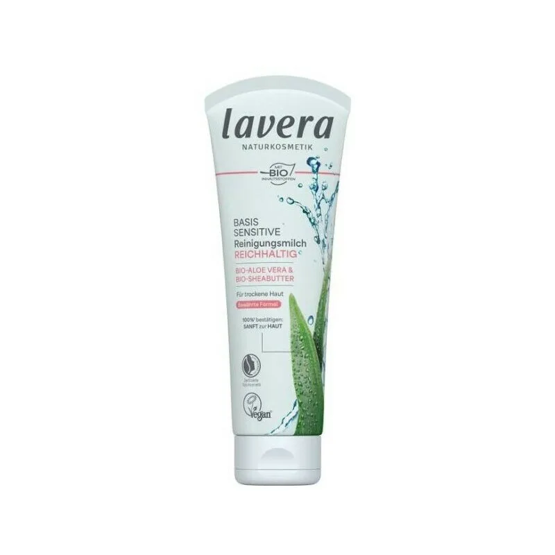 Lapte demachiant cu aloe vera si unt de shea pentru ten uscat, 125ml | Lavera