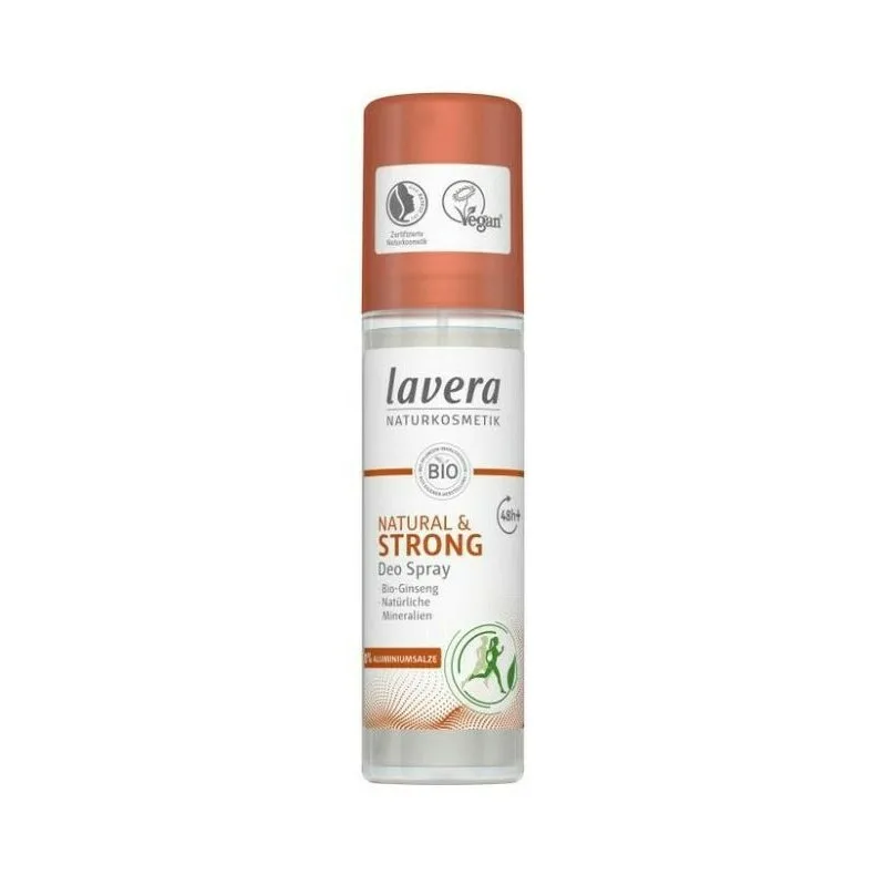 Deodorant spray Natural & Strong cu ginseng si minerale naturale, 75ml | Lavera