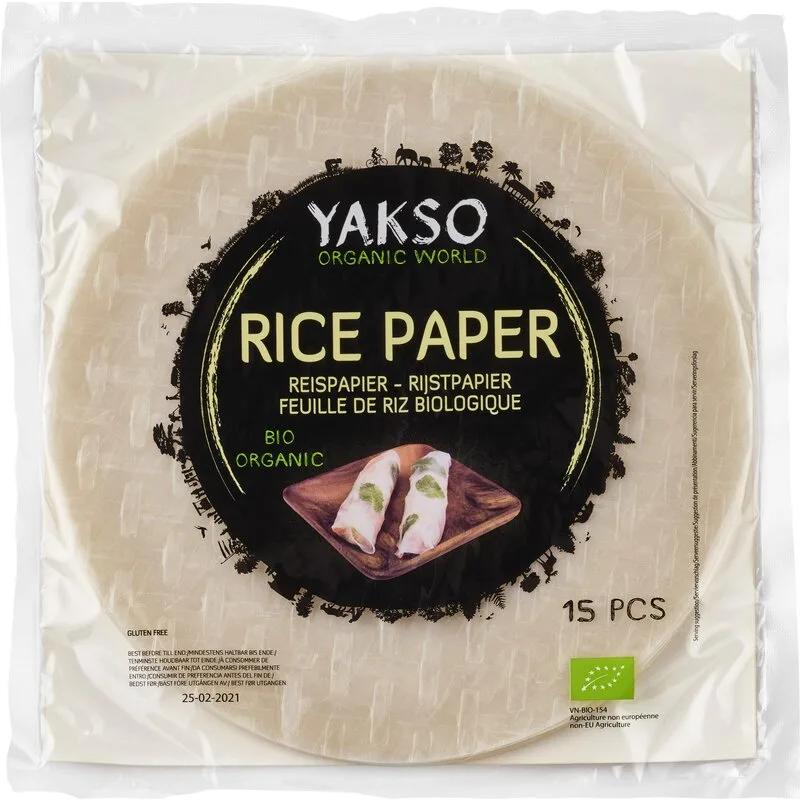 Foi de orez bio, 15buc | Yakso