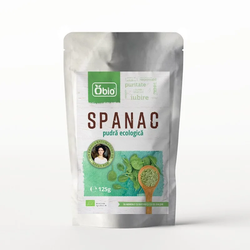 Spanac pudra bio, 125g | Obio