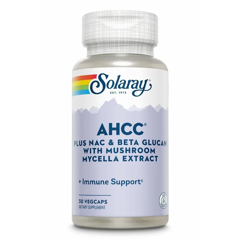 AHCC® plus NAC & Beta Glucan, Solaray, 30cps | Secom