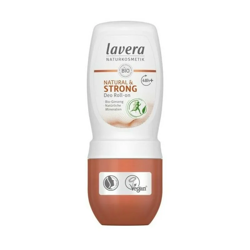 Deodorant Roll-on Natural & Strong cu ginseng si minerale naturale, 50ml | Lavera
